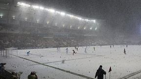 Zima zaskoczyła amerykańskich piłkarzy. Mecz odbył się w burzy śnieżnej