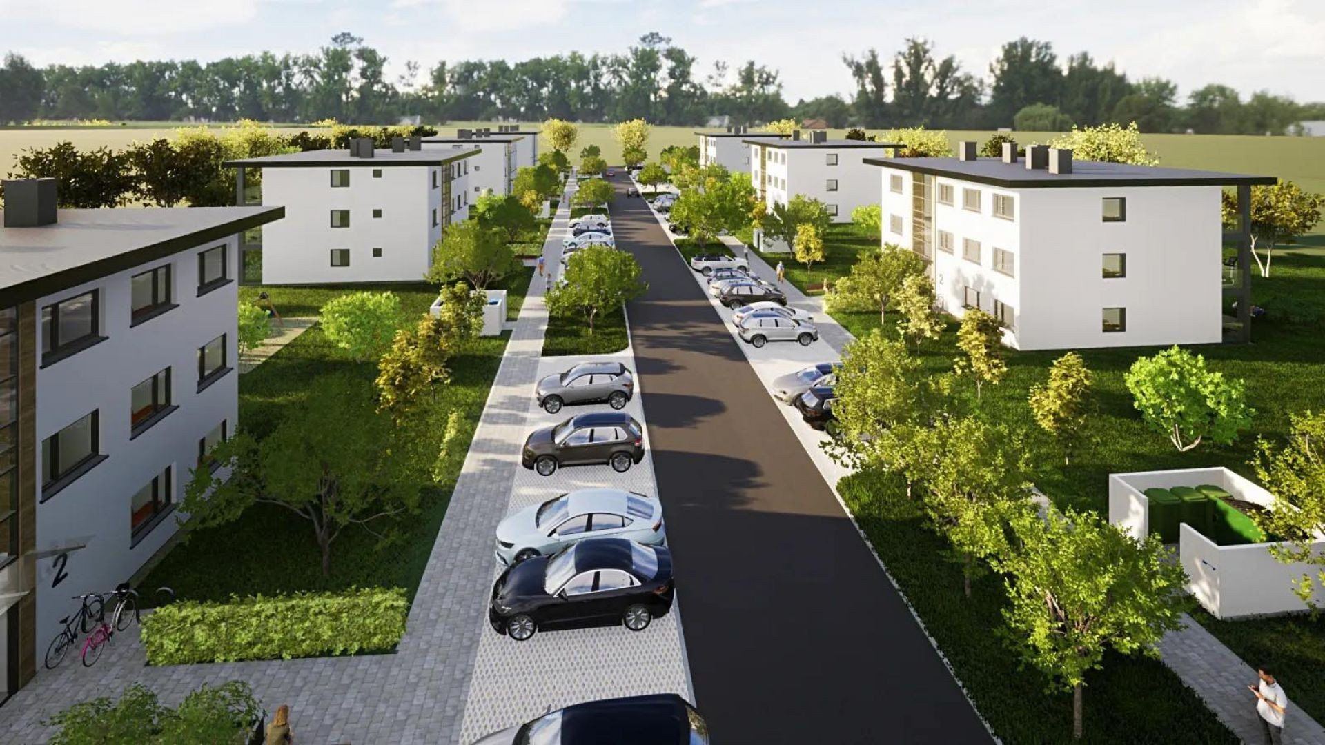Wizualizacja projektu budynków