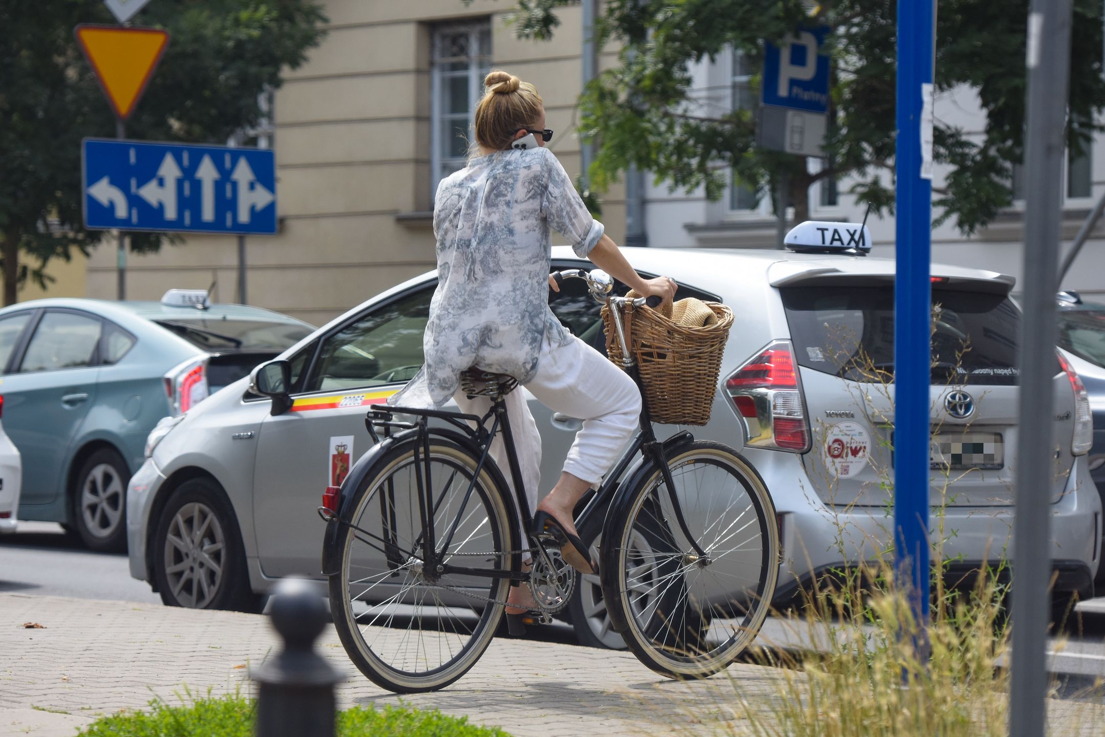 Wyprawa rowerowa Katarzyny Warnke ulicami Warszawy