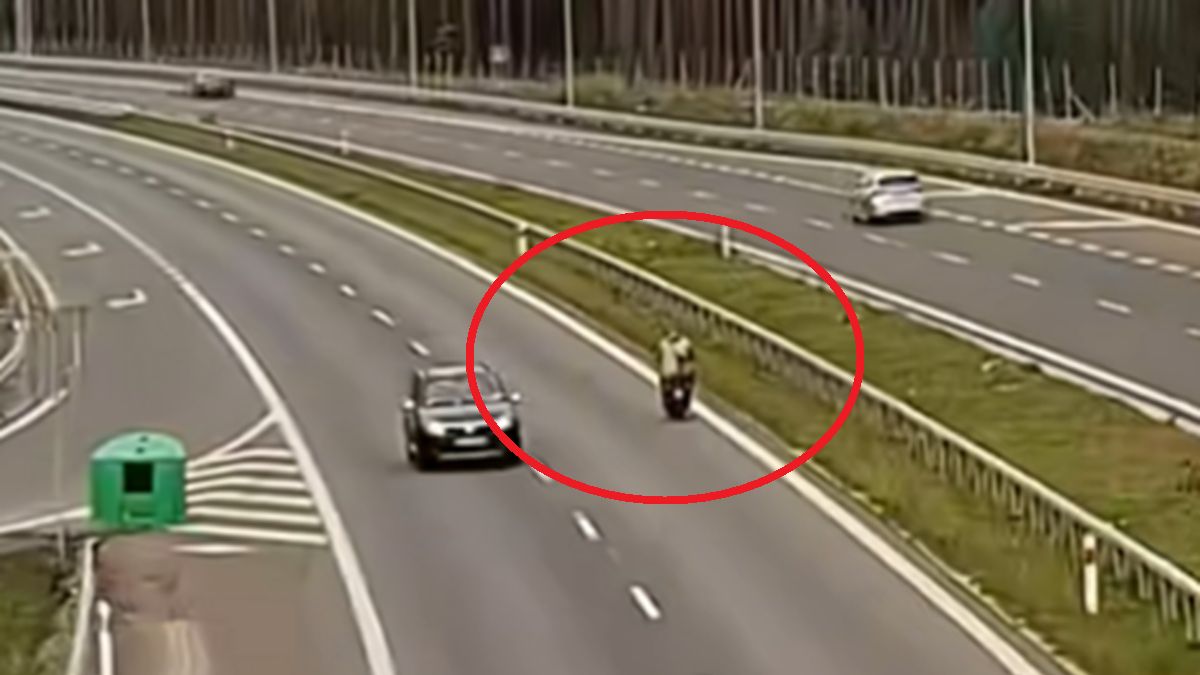 Kierujący skuterem jechał na S3 pod prąd.