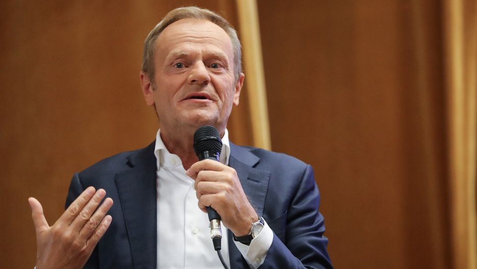 Donald TuskGrzegorz Momotdebata, konferencja, PO, polityka, przewodnicz�cy