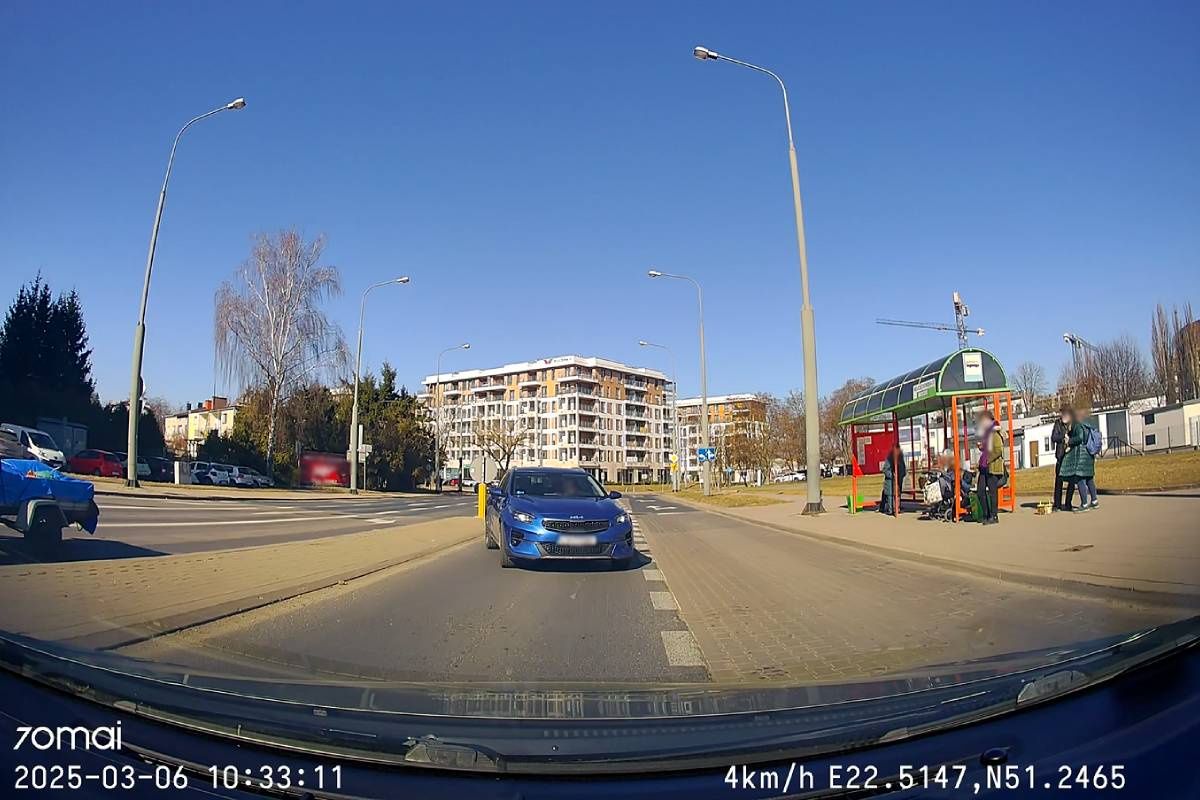 Kierowca kii jechał pod prąd na ul. Wojciechowskiej w Lublinie