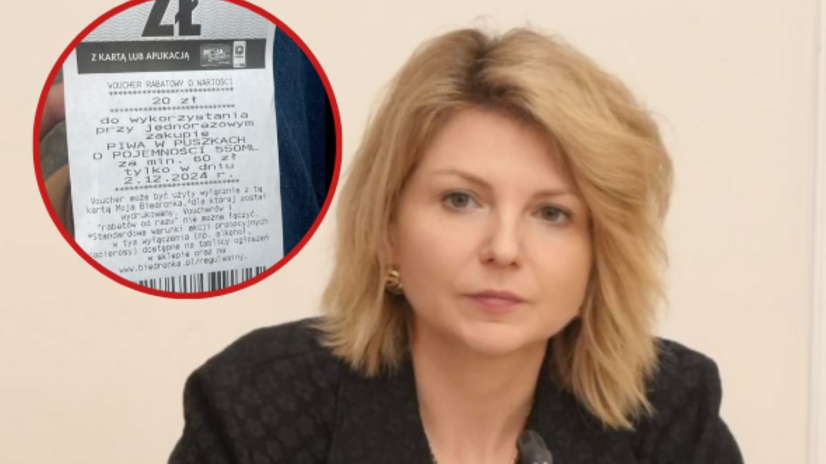 Posłanka Monika Rosa oburzona paragonem z Biedronki