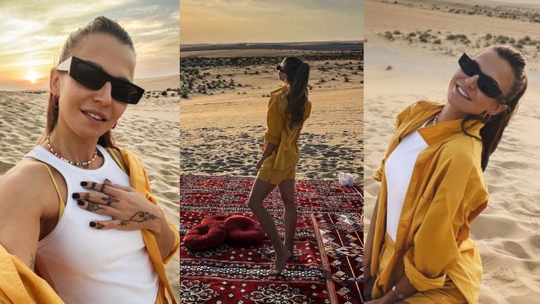 Zrelaksowana Anna Lewandowska chwali się nowym tatuażem