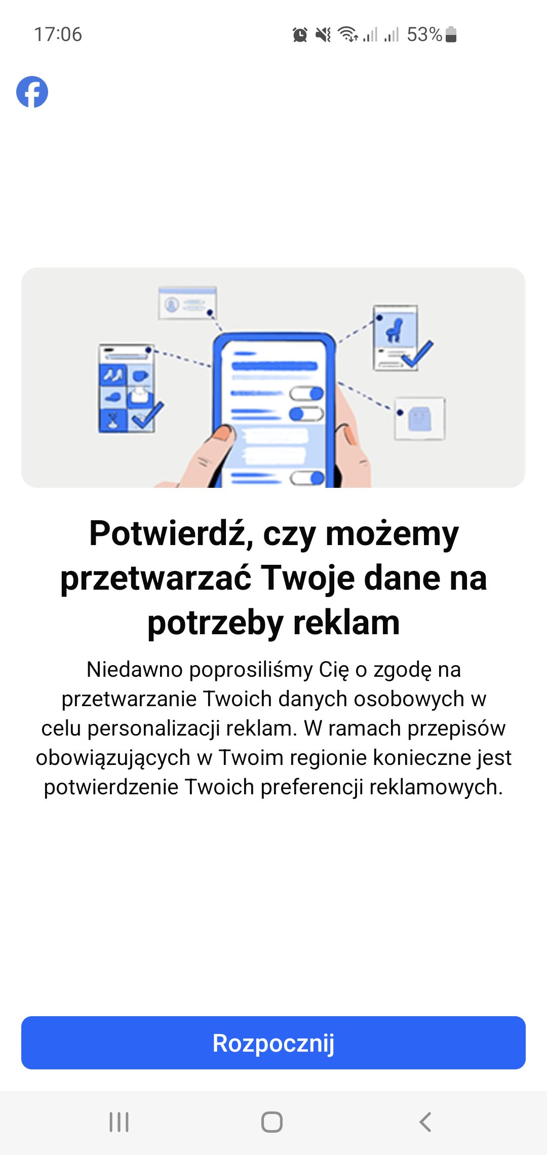 Wybór preferencji reklam na Facebooku