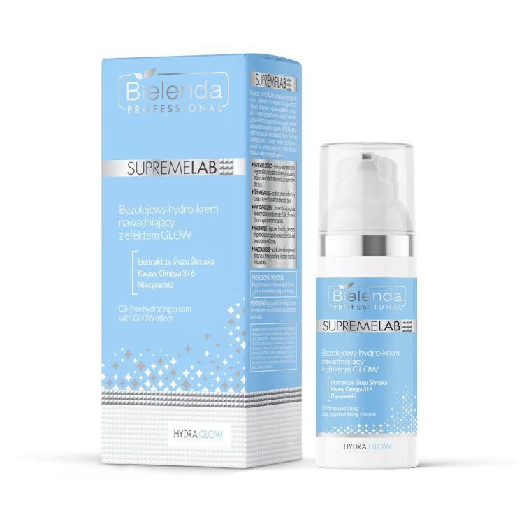 Bielenda Professional SUPREMELAB Bezolejowy hydro-krem nawadniający z efektem GLOW