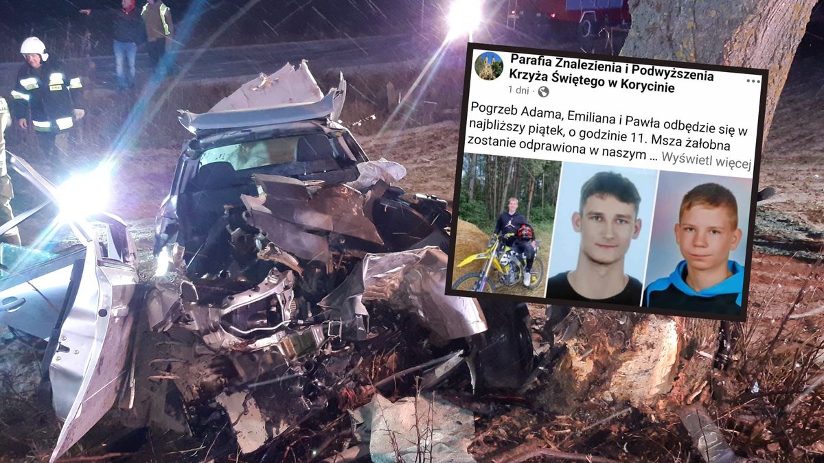 W tragicznym wypadku w województwie podlaskim zginęło trzech nastolatków  