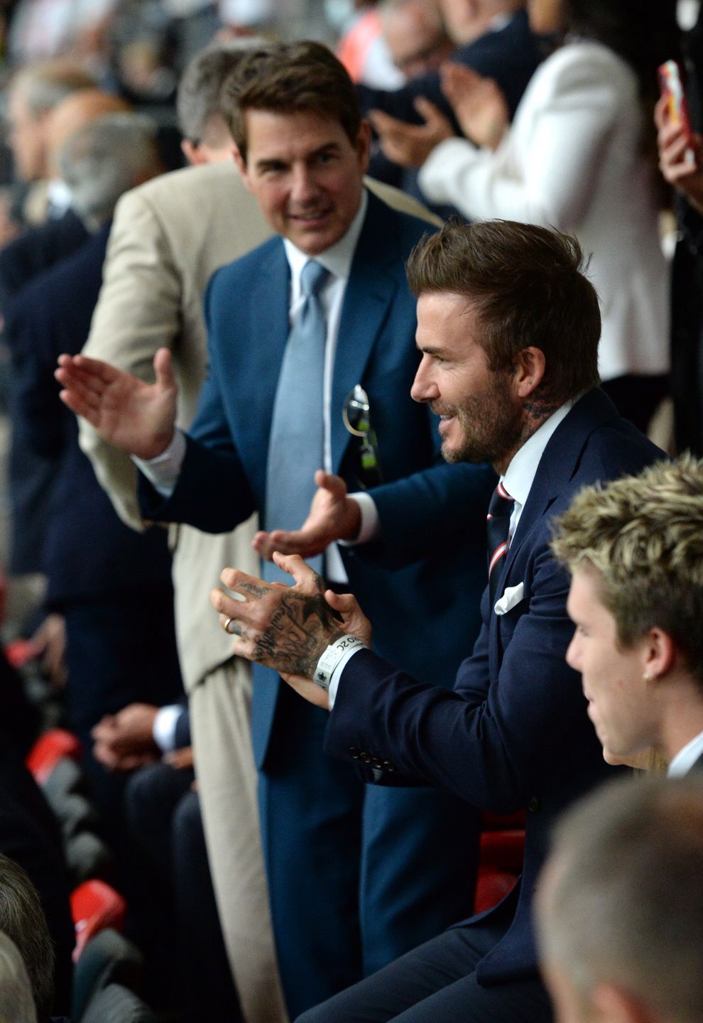 Tom Cruise na Wembley podczas finału Euro 2020
