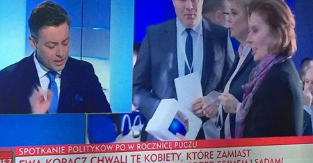 "Paskowy" TVP Info w szczytowej formie. Internauci żartują z paska o protestujących kobietach
