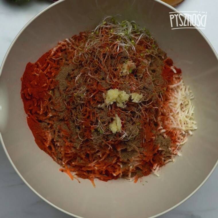 wegetariański burger drwala