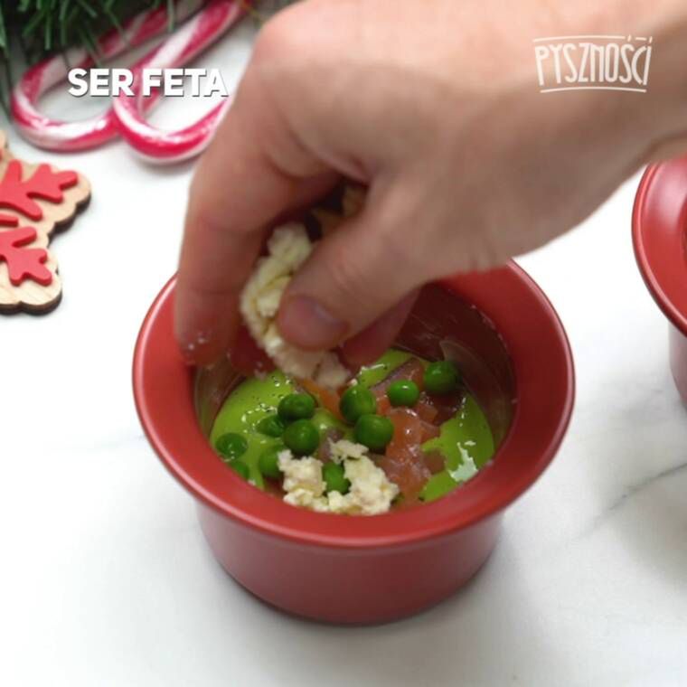 świąteczne babeczki z łososiem