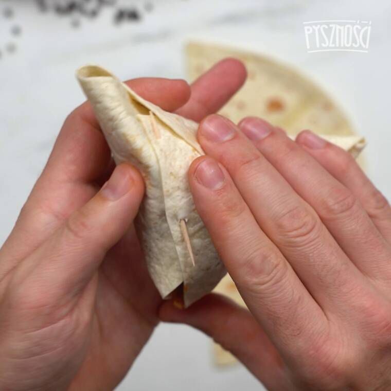 rożki burrito w tortilli