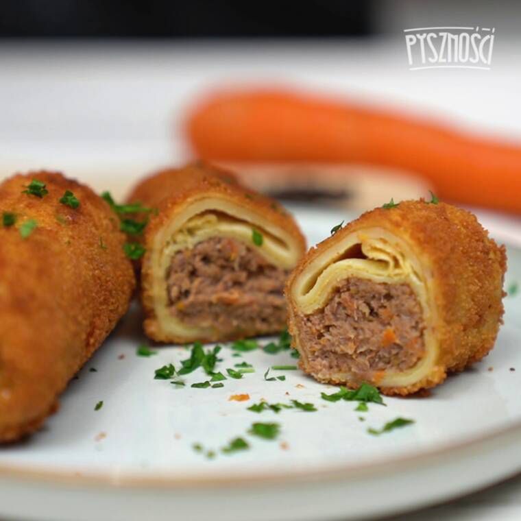 krokiety z mięsnym farszem w wydaniu mini
