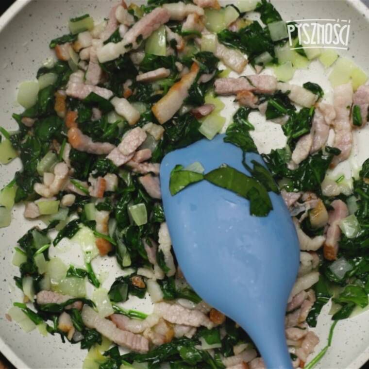 faszerowany schab z ziemniakami