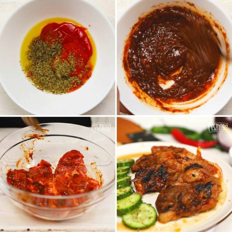 pikantna marynata do karkówki z grilla