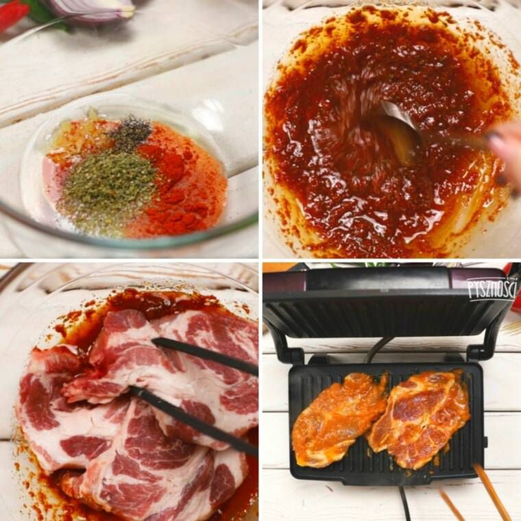 paprykowo-pomidorowa marynata do grilla