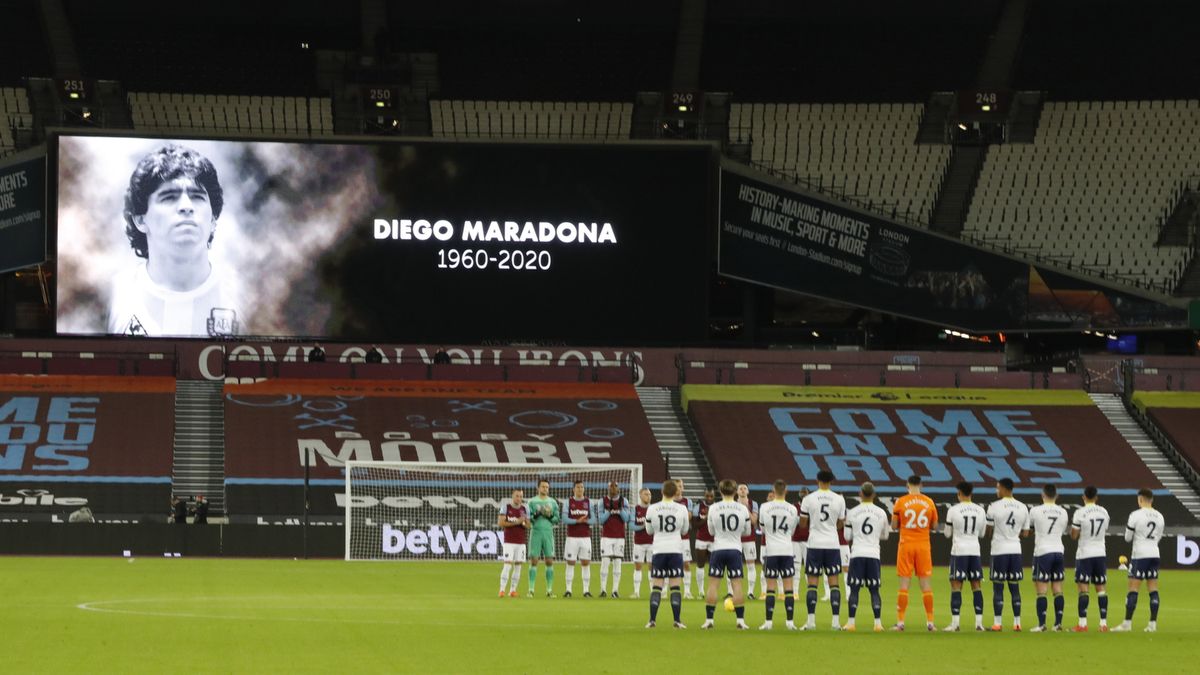Wspomnienie Diego Maradony na stadionie West Ham United