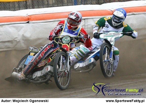 Denis Nosow (na prowadzeniu) w zeszłym roku zdobywał punkty dla Kaskadu Równe