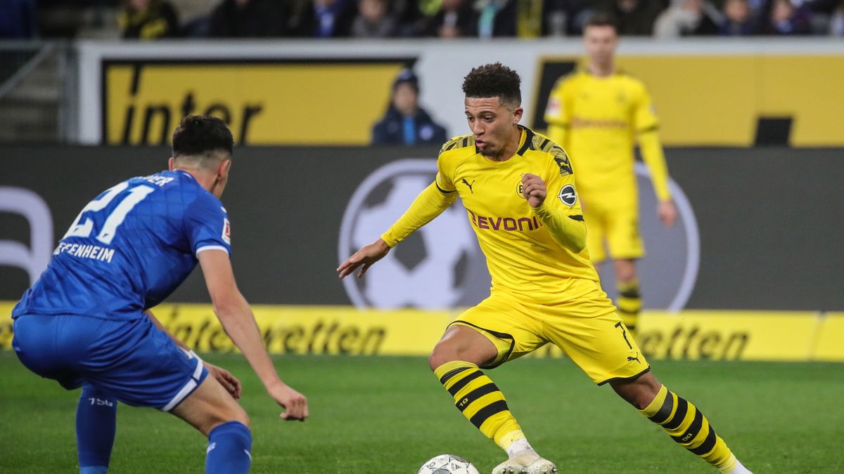 Benjamin Huebner (z lewej) oraz Jadon Sancho