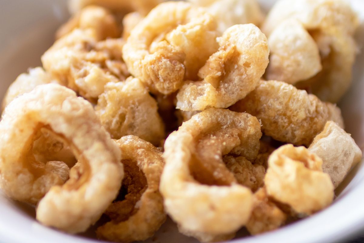 Skwarki z kaczej skóry są chrupiące