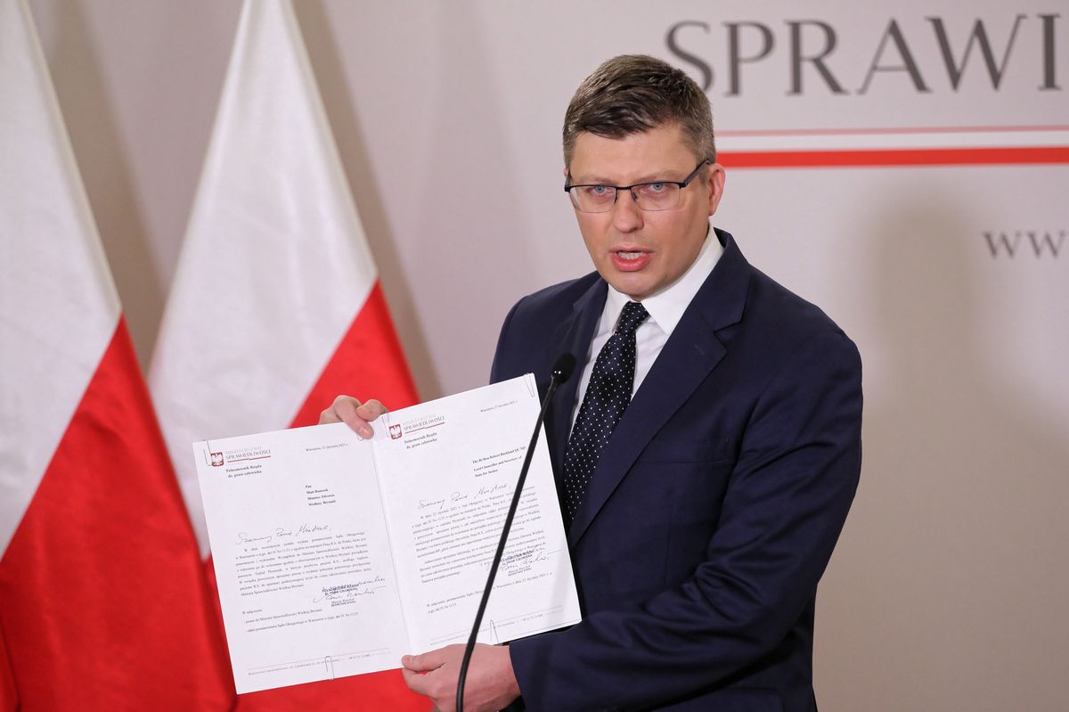 Marcin Warchoł poinformował też, że wystąpił do MSZ o przyznanie paszportu dyplomatycznego dla Polaka (PAP, Fot: Paweł Supernak)