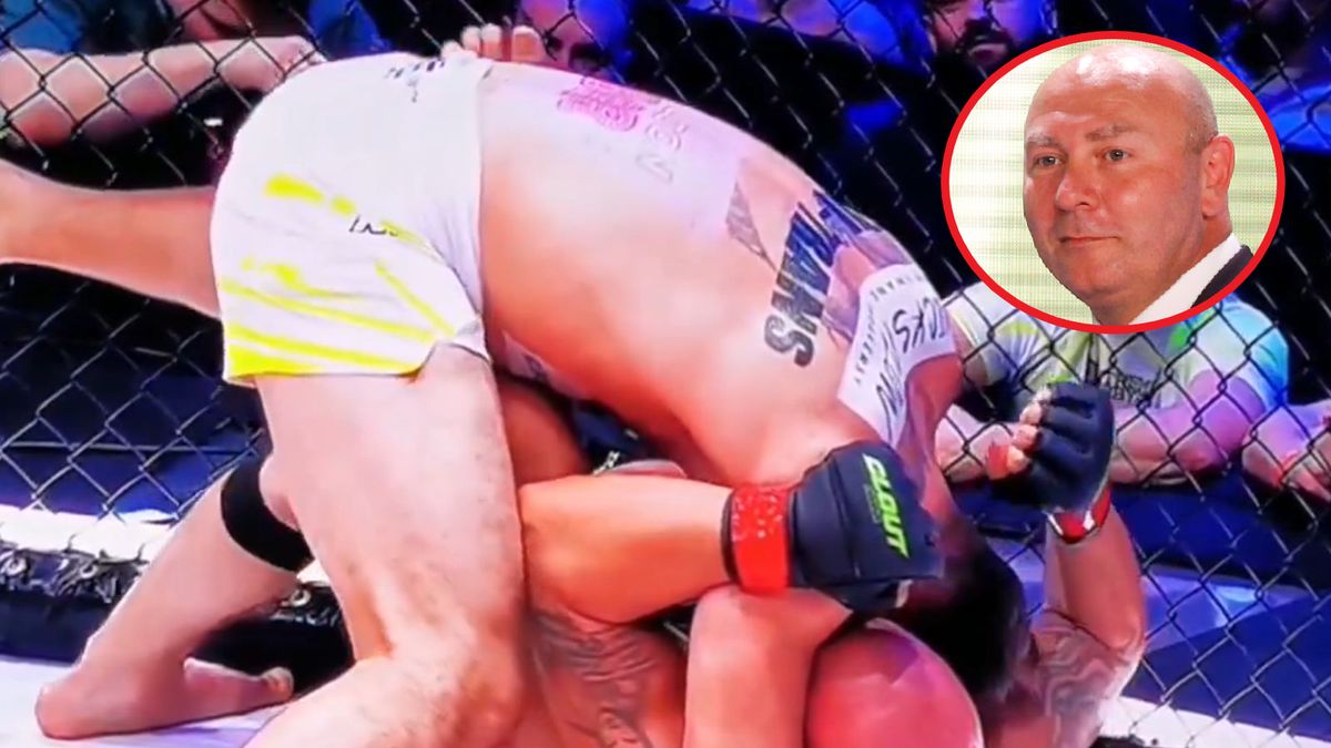 Kadr z walki Najmana i Ciosa. W kółko Szymon Ziółkowski