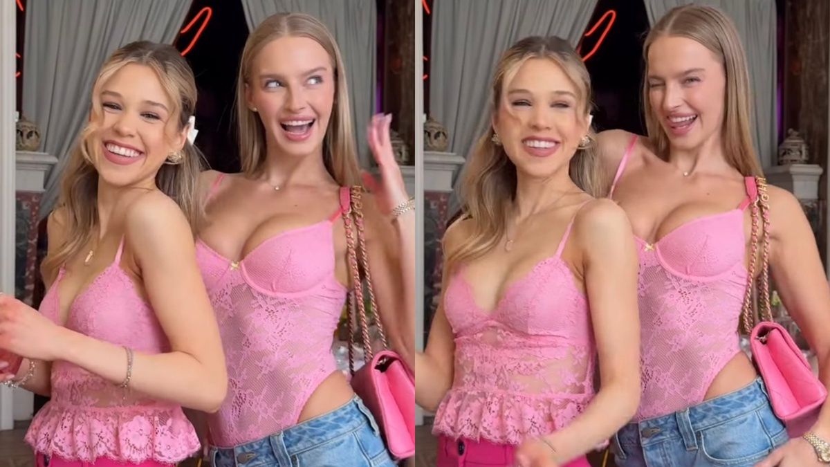 Maria Jeleniewska i Karolina Pisarek na evencie VS