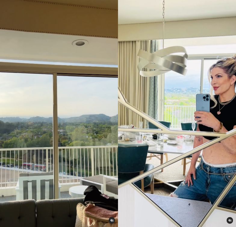 Tori Spelling zamieszkała z pięciorgiem dzieci w hotelu