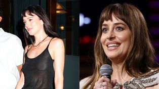 POZBAWIONA STANIKA Dakota Johnson wraca z nocnej randki. Kto tym razem skradł jej serce? (FOTO)