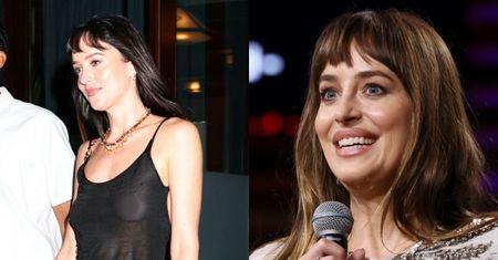 POZBAWIONA STANIKA Dakota Johnson wraca z nocnej randki. Kto tym razem skradł jej serce? (FOTO)