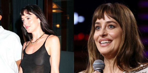 POZBAWIONA STANIKA Dakota Johnson wraca z nocnej randki. Kto tym razem skradł jej serce? (FOTO)
