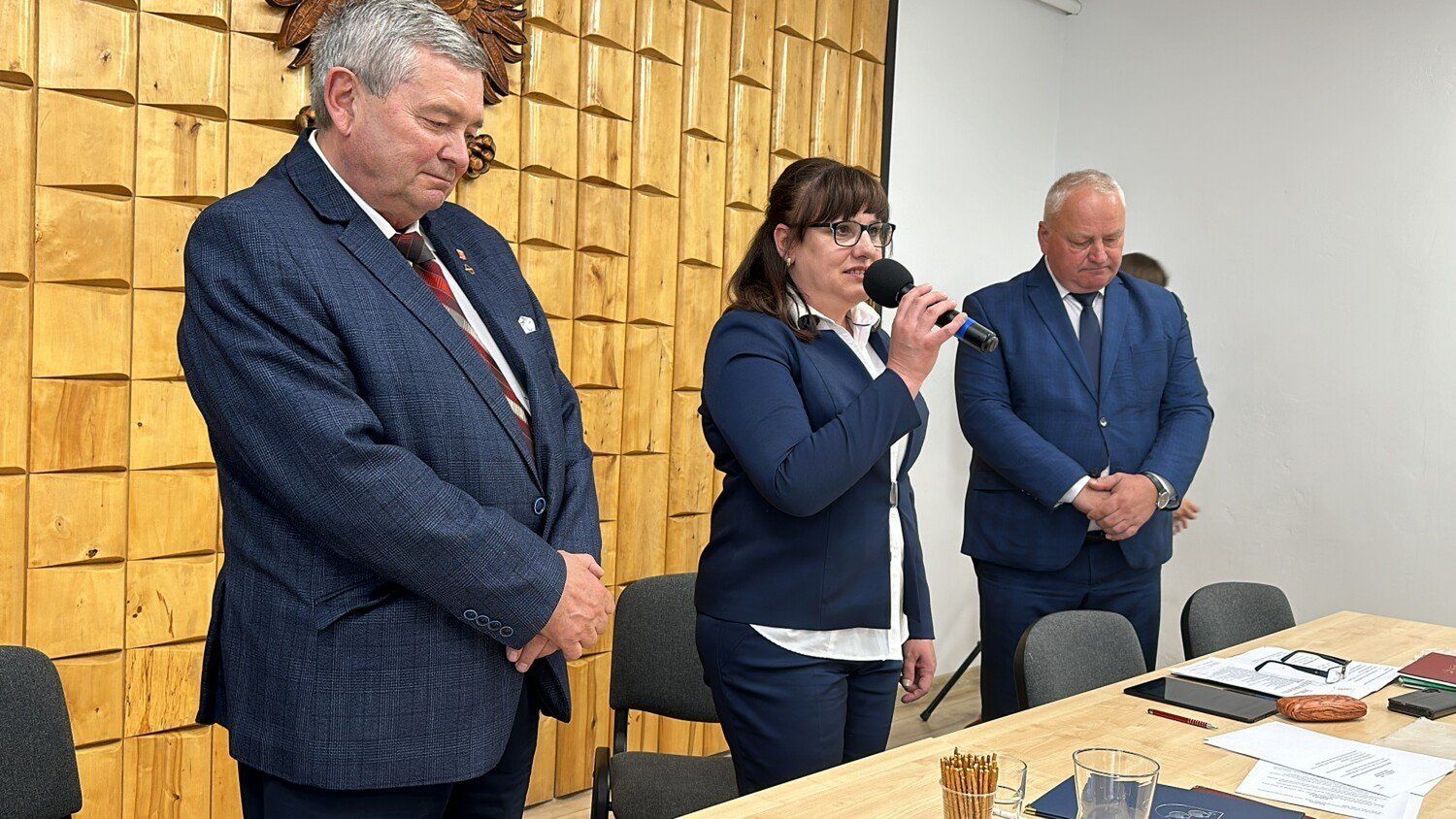 Marzena Słojewska podczas inauguracji urzędu
