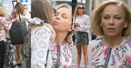 Weronika Książkiewicz z PIĘKNĄ MAMĄ wychodzą ze śniadaniówki! Podobne? (ZDJĘCIA)
