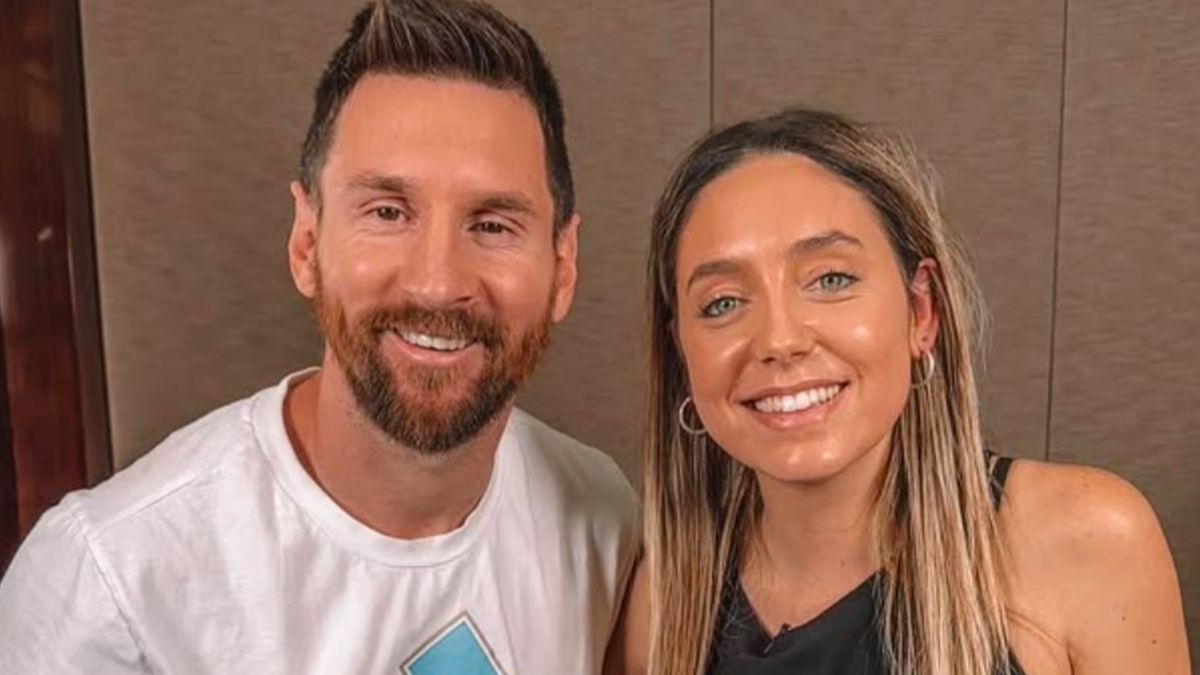 Materiały prasowe / sofimmartinez / Na zdjęciu: Leo Messi i Sofi Martinez