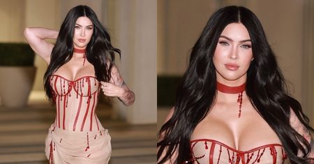 Dawno niewidziana Megan Fox POWRACA w ociekającej "KRWIĄ" sukience. Tęskniliście? (FOTO)
