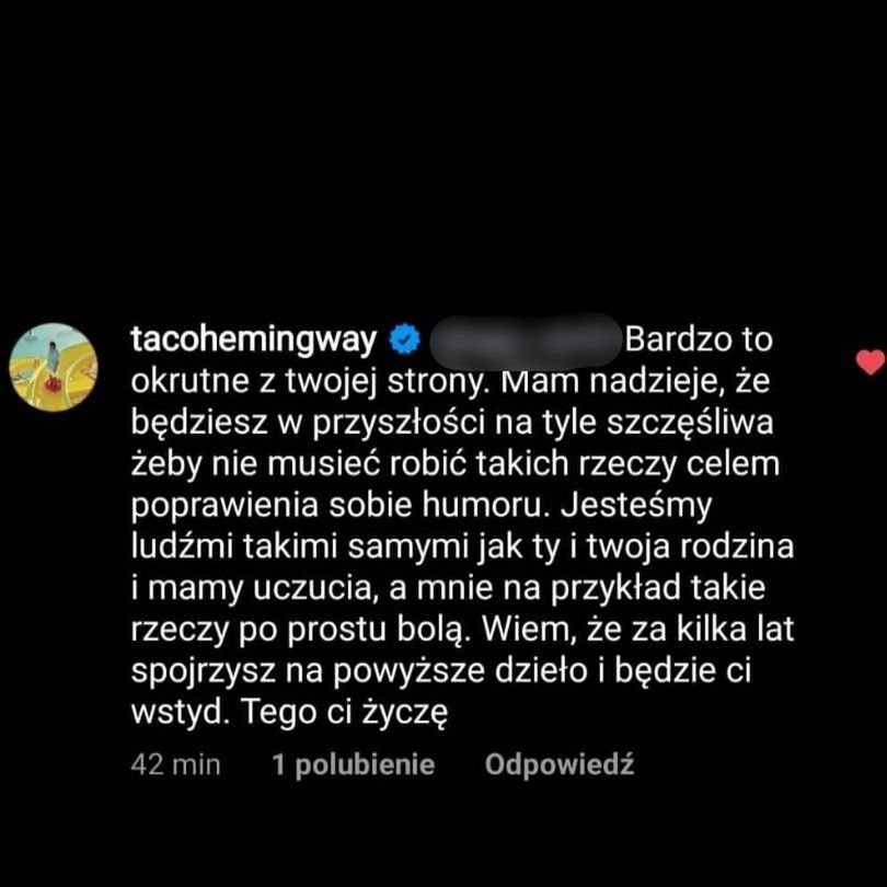 Taco Hemingway broni Igi Lis
