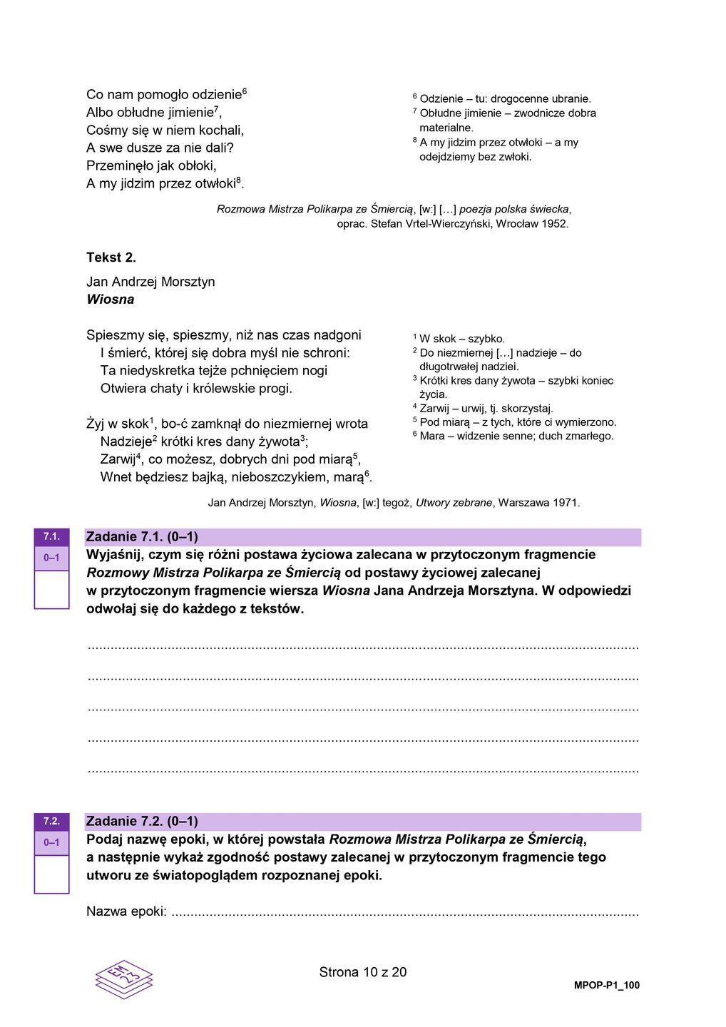 Matura 2025 - język polski. Arkusz CKE, poziom podstawowy
