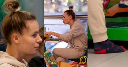 "Skromna" Izabela Janachowska buszuje po galerii handlowej w SKARPETKACH ZA 700 ZŁOTYCH (ZDJĘCIA)