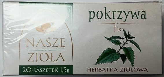 Opakowanie herbatki ziołowej z przekroczoną dawką alaloidów