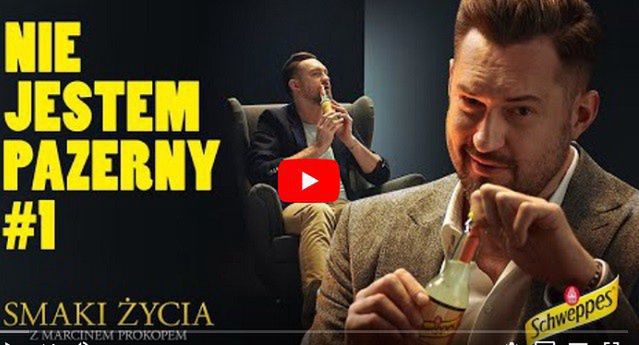 Marcin Prokop sarkastycznie rozmawia ze sobą w reklamach Schweppes (wideo)