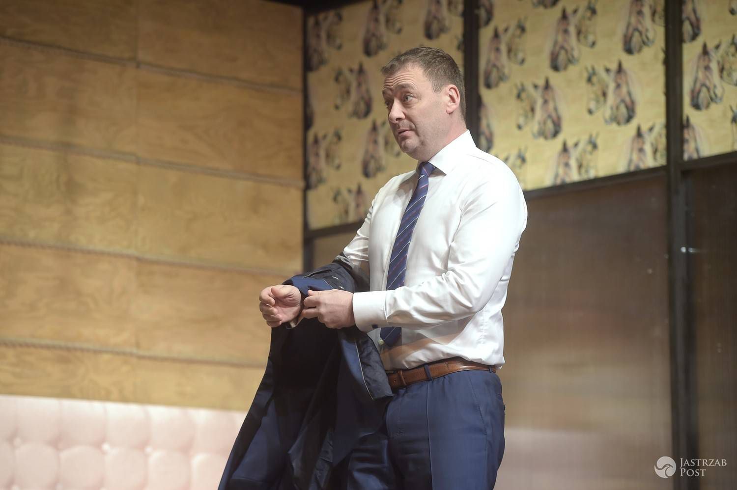 Jacek Rozenek - próba medialna spektaklu SPA, czyli salon ponętnych alternatyw w Teatrze Kamienica