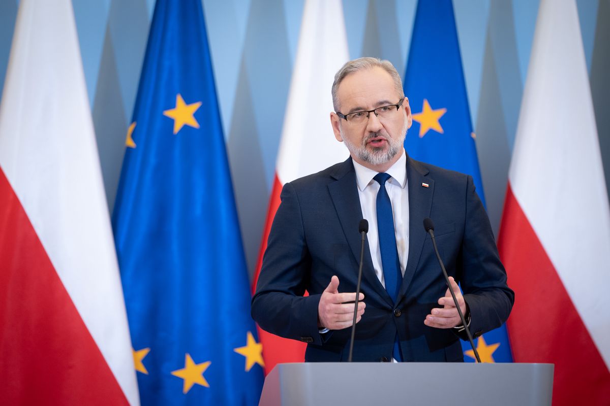 Polish Minister of Health Adam Niedzielski in Warsaw, Poland on 23 March 2022 (Photo by Mateusz Wlodarczyk/NurPhoto via Getty Images)