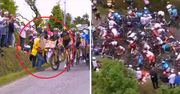 Co się tam wydarzyło?! Kraksa na Tour de France. Wszystko przez... jedną fankę