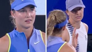 Świątek grała z Rosjanką. Później podeszły pod siatkę