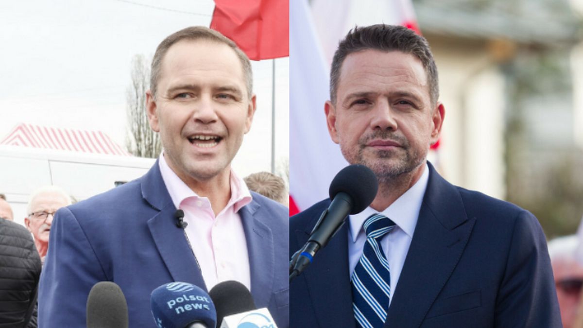 Na zdjęciu Karol Nawrocki i Rafał Trzaskowski - kandydaci, którzy cieszą się obecnie największym poparciem