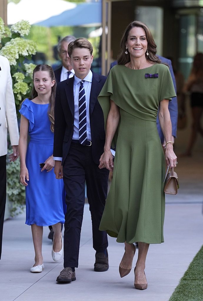 Księżniczka Charlotte, książę George i Kate Middleton