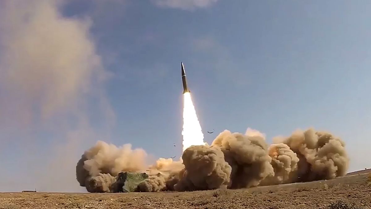 Russia's Iskander-M launchers firing missiles during Tsentr-2019 military exercise
Russian Defence Ministry / TASS / Forum
military drill, missile system, military hardware, category_code_war, 471992834