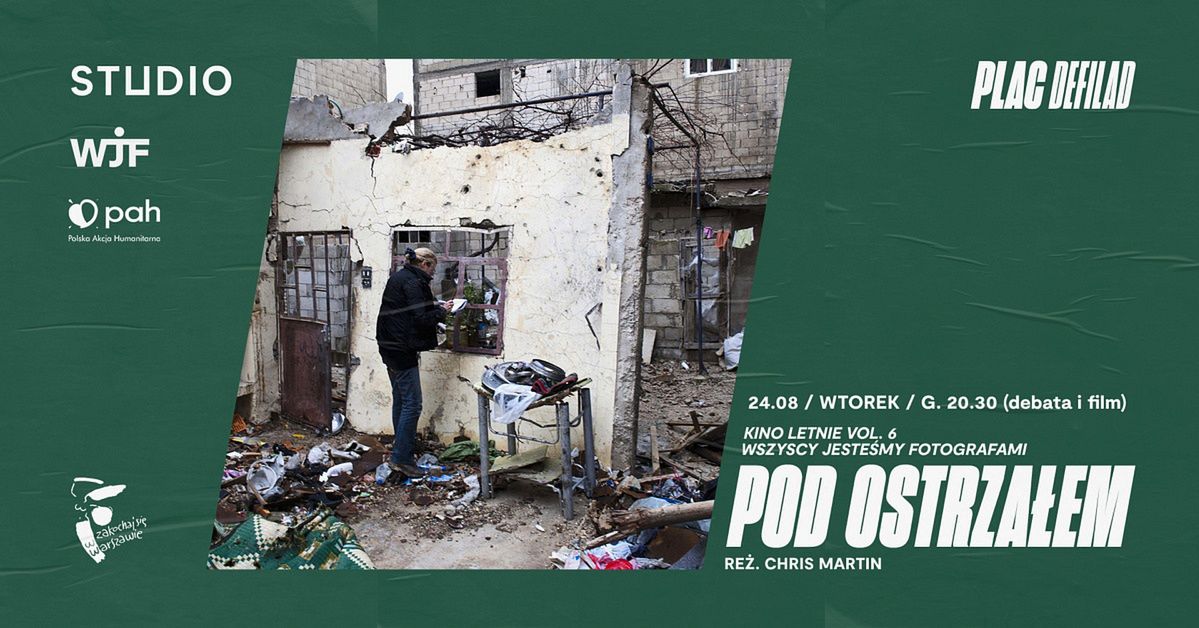 Warszawa. Polska Akcja Humanitarna zaprasza we wtorek na plenerową  projekcję filmu "Pod ostrzałem". Film poprzedzi debata. Początek o 20.30 na placu Defilad