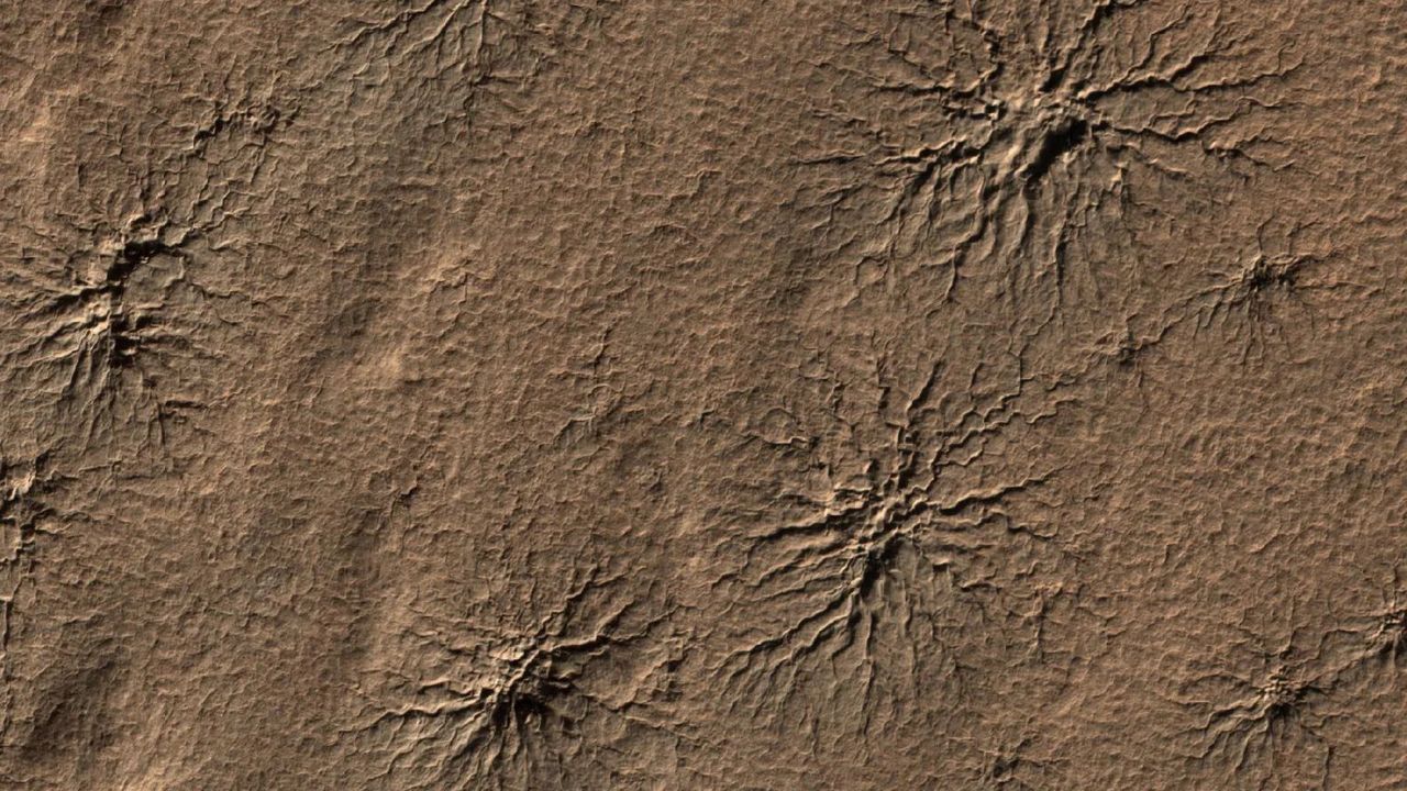 Araneiforms on Mars