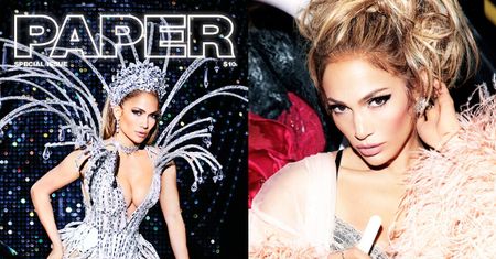 Ściśnięte piersi Jennifer Lopez na okładce...